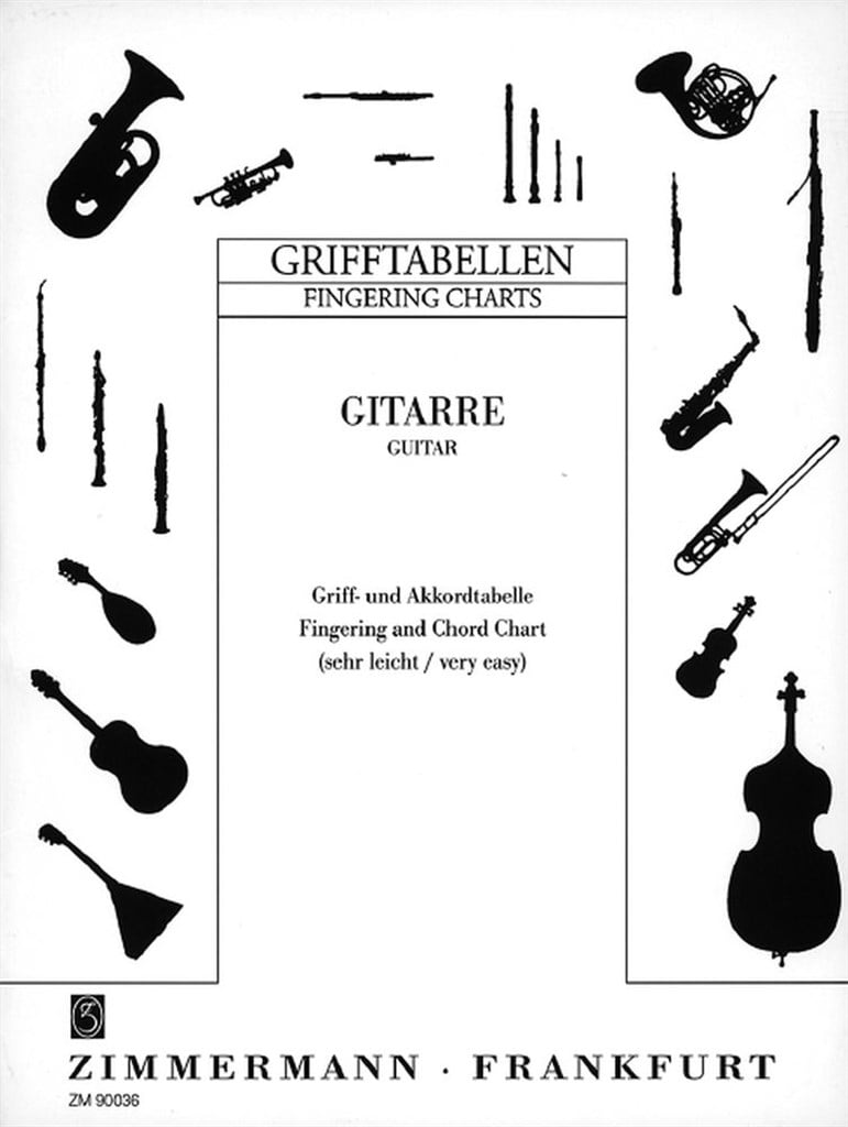 Grifftabelle für Gitarre